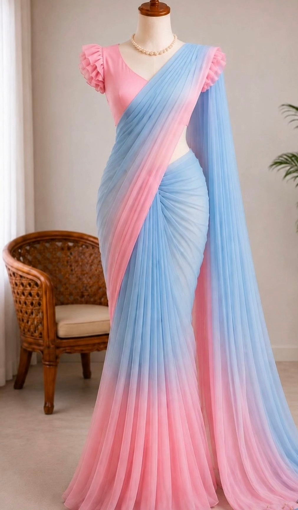 Chinon Saree - Design 9