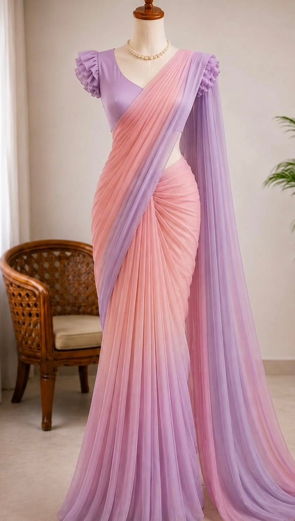 Chinon Saree - Design 4