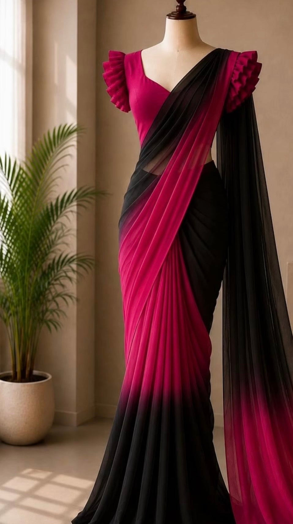 Chinon Saree - Design 12