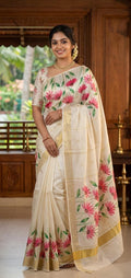 Gulabi Bloom Saree
